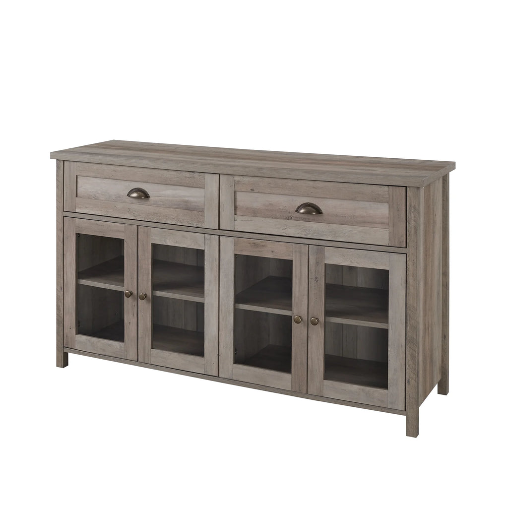 Grey Wash 4 Door TV Stand O750522