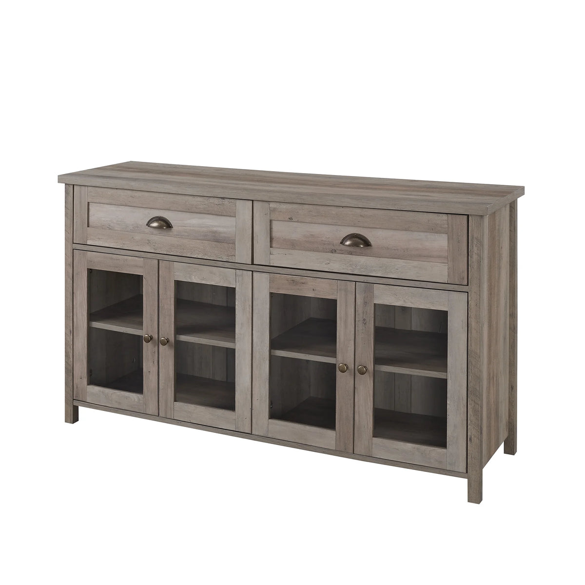 Grey Wash 4 Door TV Stand O750522