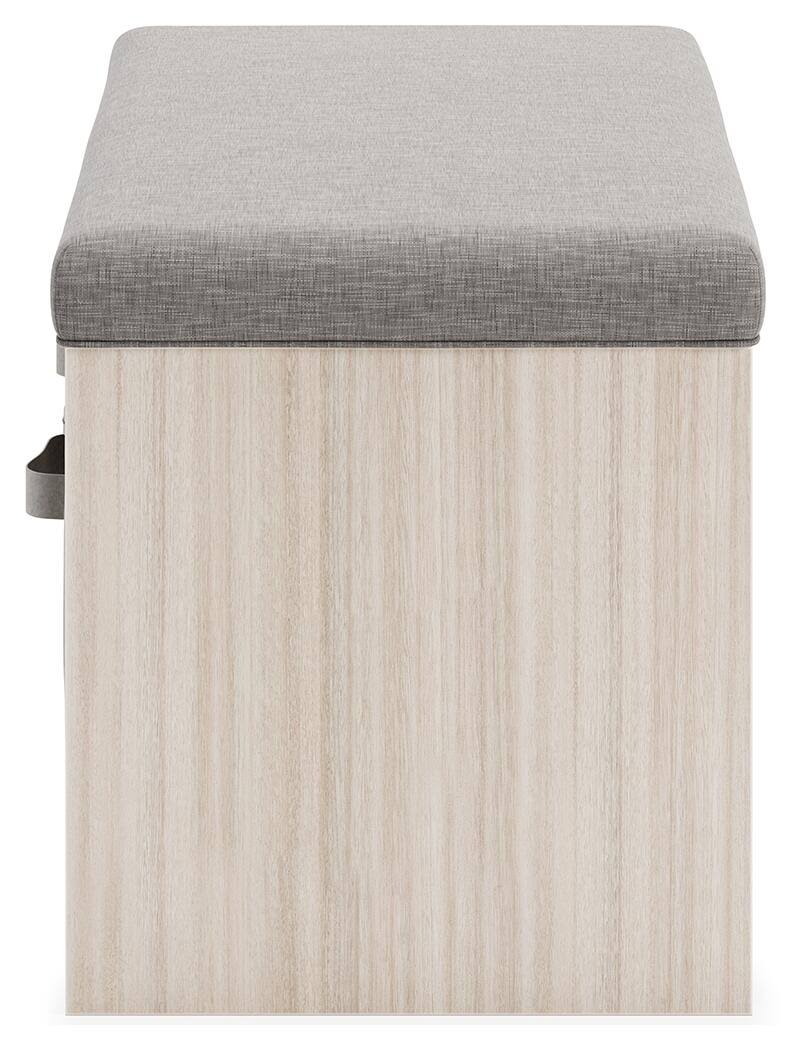 Gray Storage Bench N2517