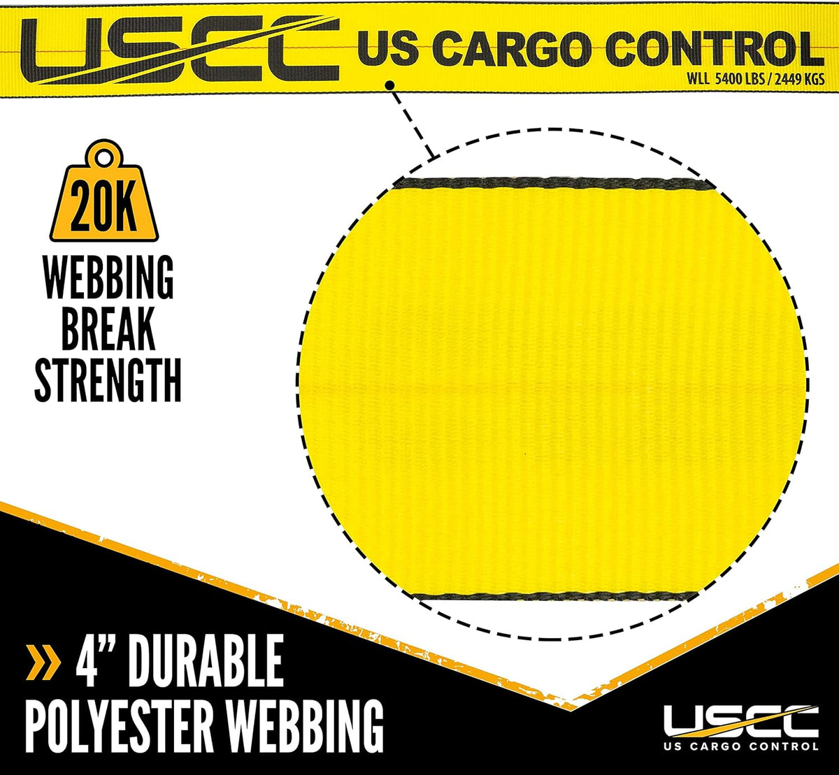 4 Inch x 30 Foot Winch Straps with Twisted Sewn Loop 10 Pack M799