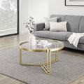 Round Glass Coffee Table I5463