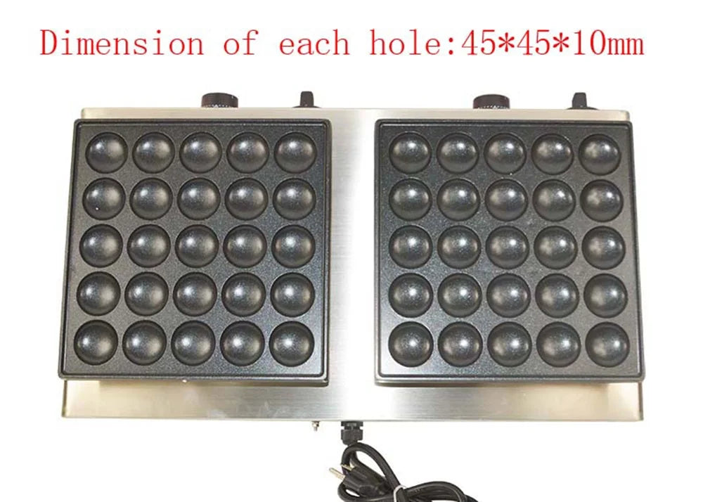 50 Holes Electric Pancake Machine Mini Waffle Dorayaki Maker V2825