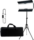 180W Bi-Color 3200-5600K CRI 96+ LED Panel Video Light with Barndoor Z522484