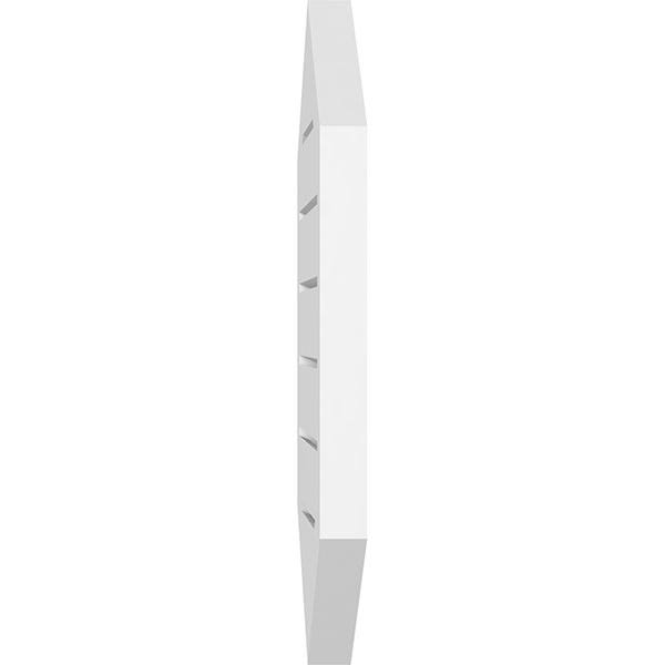 Vertical Peaked Surface Mount PVC Gable Vent H603499