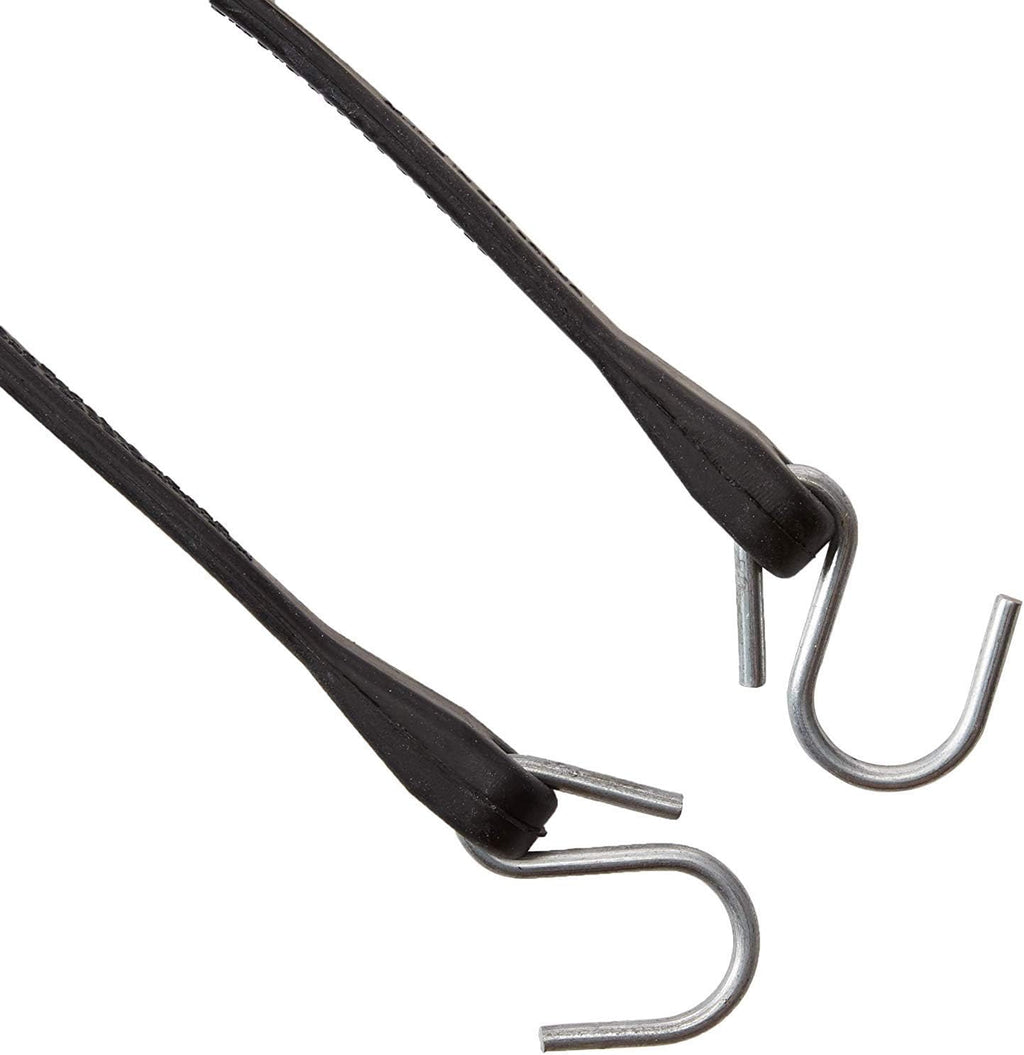 Pack of 25 41 inch Rubber Bungee Cords with Metal S Hooks C148907