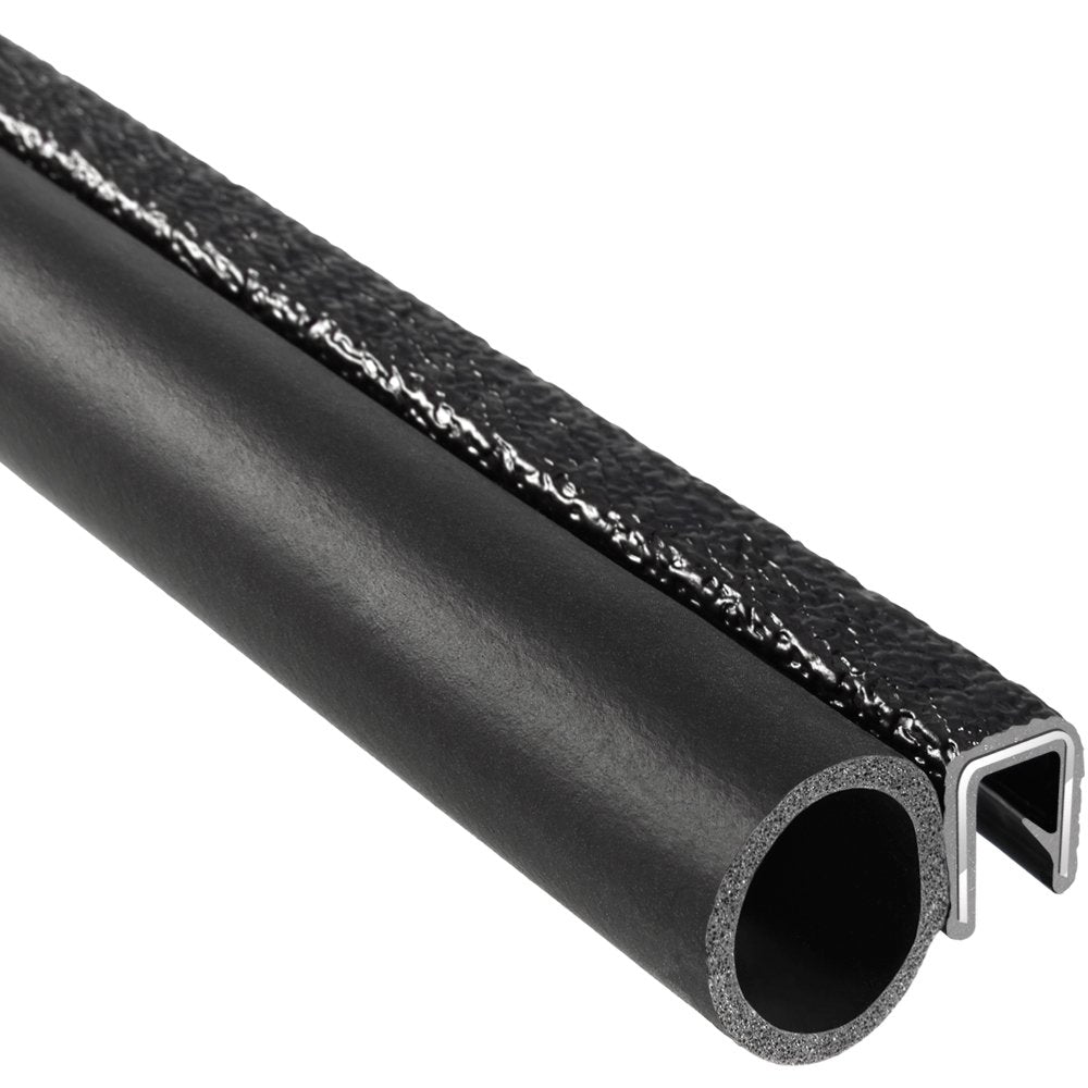 Trim Seal with Side Bulb, 3/4” Bulb Seal Diameter, 25’ Length, PVC Plastic with EPDM Rubber Seal, Pack of 2 K37937