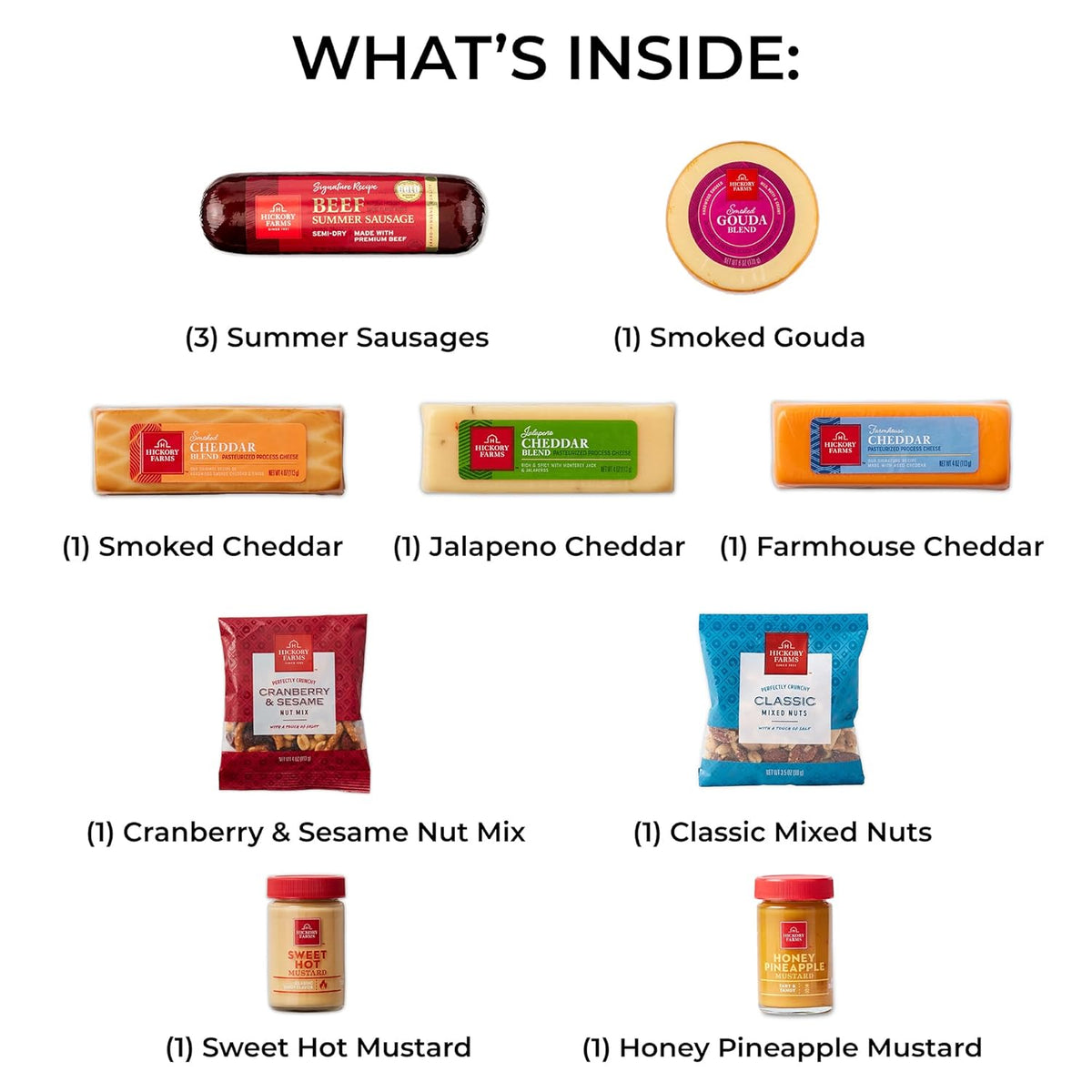 Beef Summer Sausage & Cheese Large Gift Box E6286