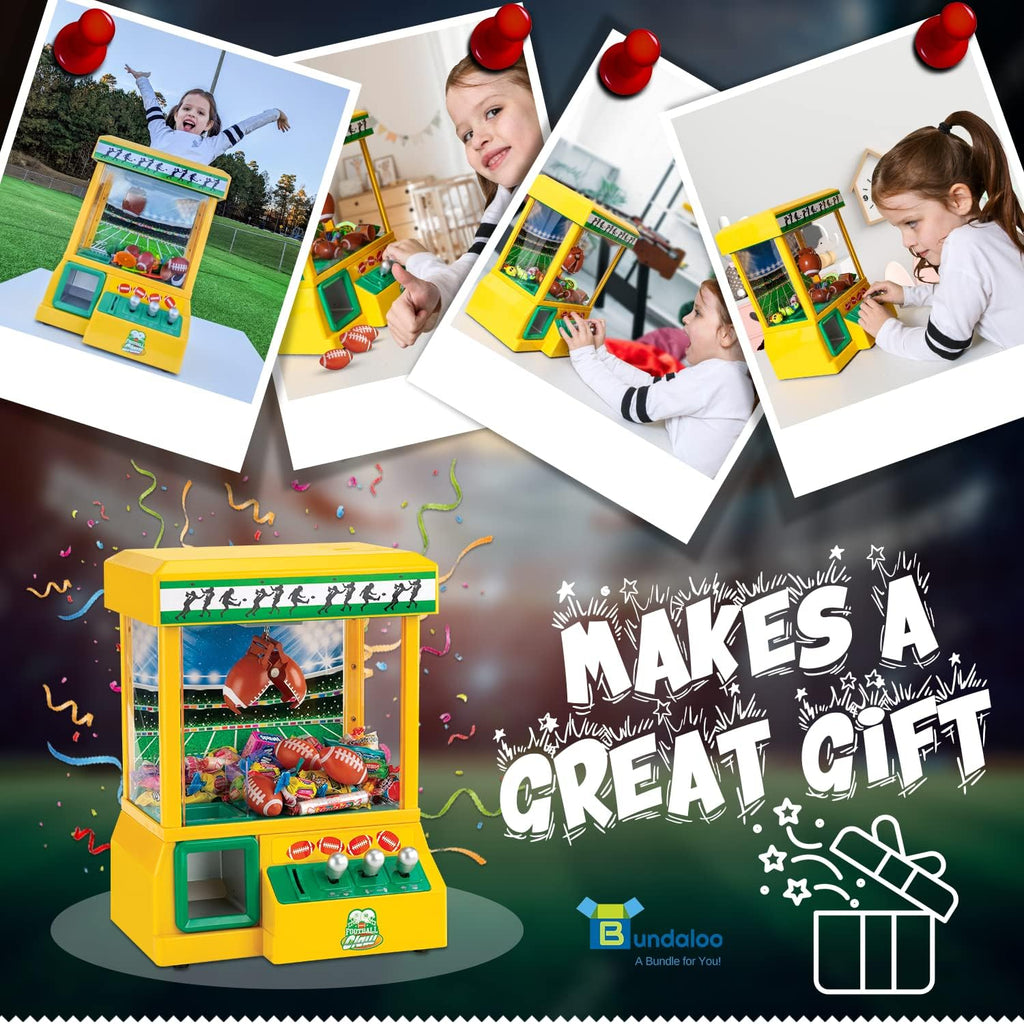 Claw Machine with 3 Small Footballs and 30 Reusable Tokens I7429