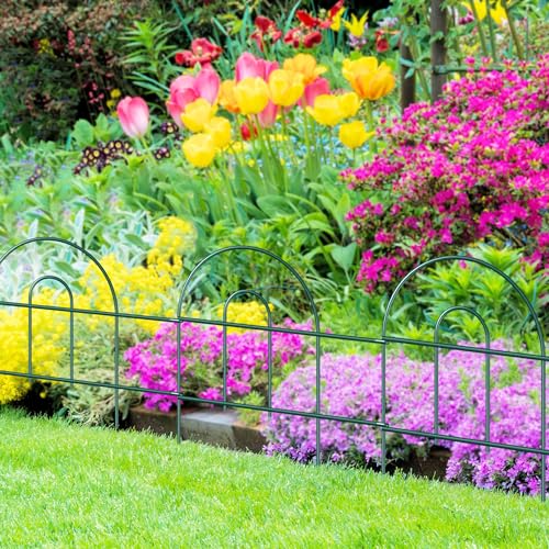 Green 32inX20ft Metal Garden Fencing D74244