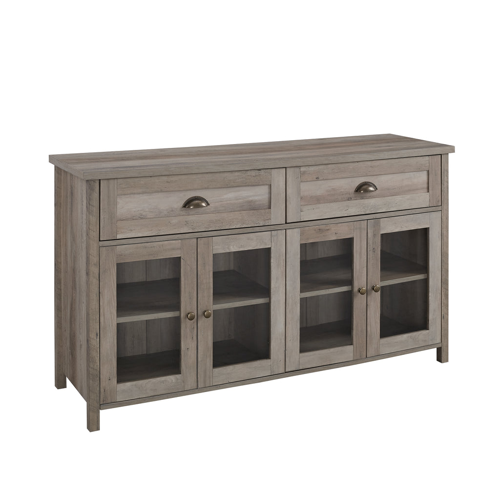 Grey Wash 4 Door TV Stand O750522
