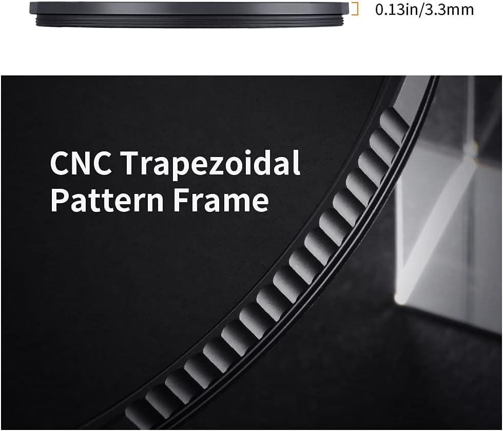 72mm Black Diffusion 1/2 Filter with 28 Multi-Layer Coatings Waterproof for Camera Lens Pack of 2 T4637