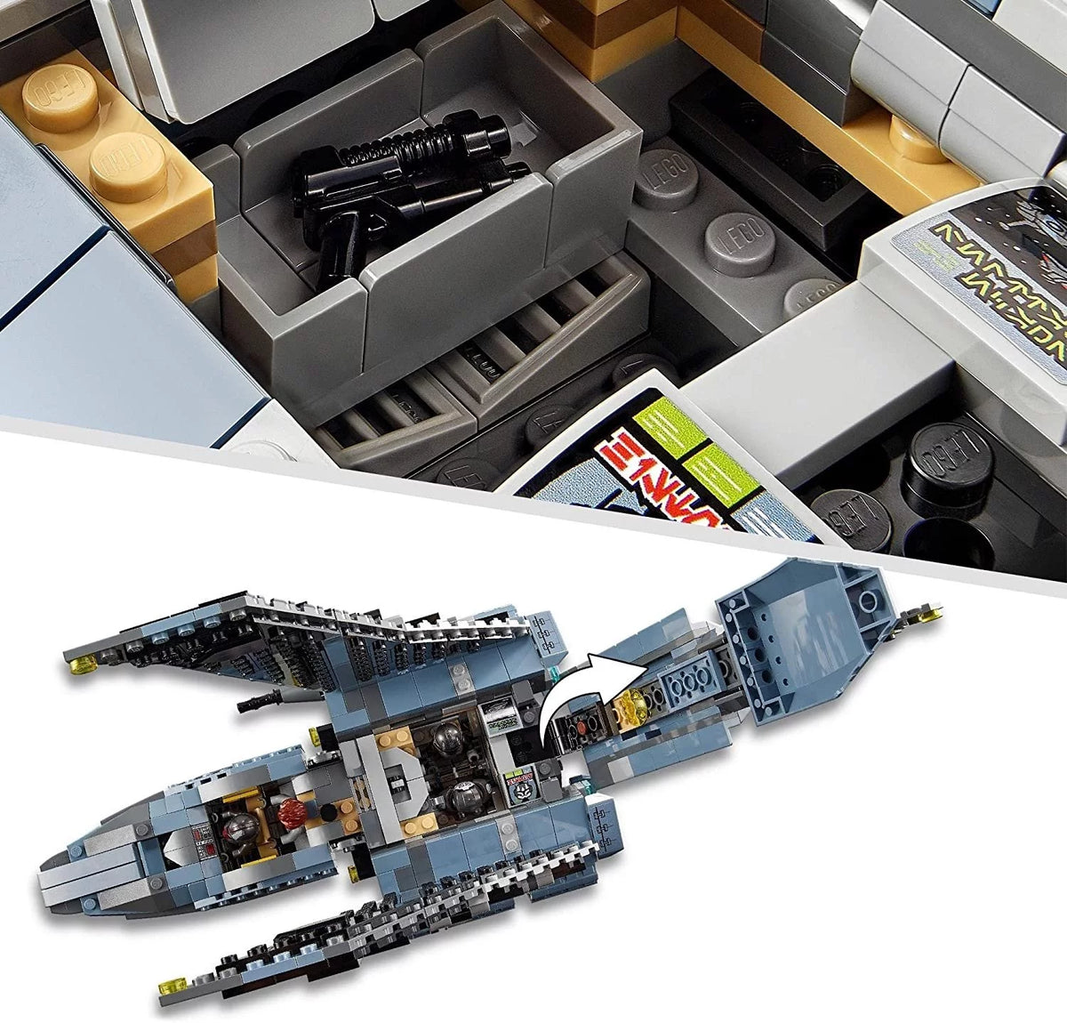 Star Wars Attack Shuttle Building Toy Set with 5 Clones Minifigures I829