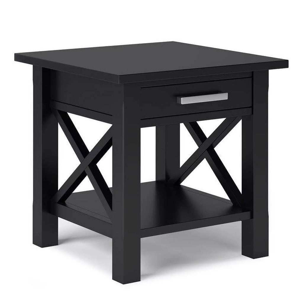 Solid Wood End Table with Storage G117915