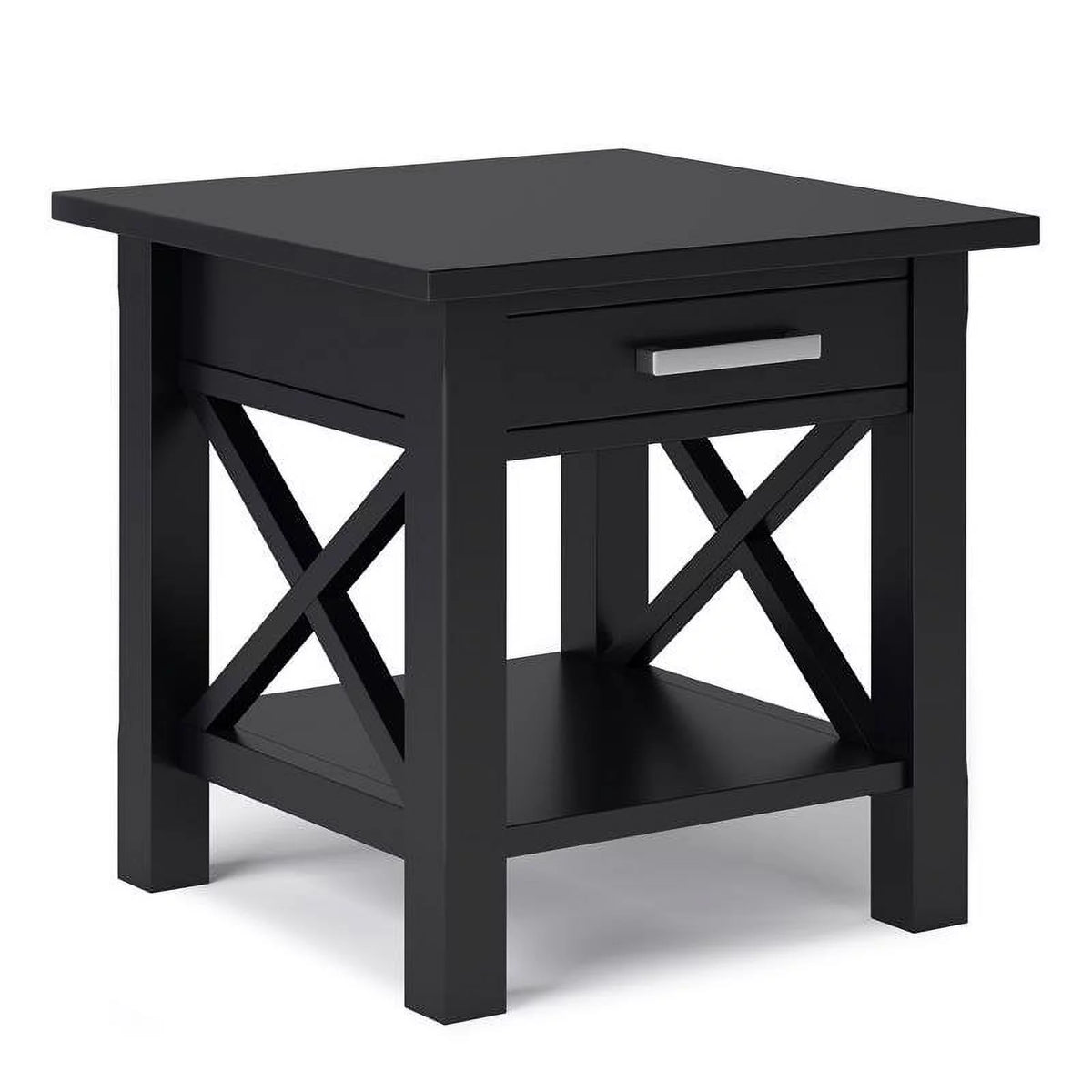 Solid Wood End Table with Storage G117915