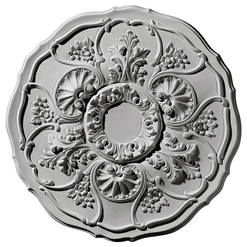 22 1/2x22OD x 1 1/2x22P Ceiling Medallion Hand-Painted Gobi Desert Crackle O199