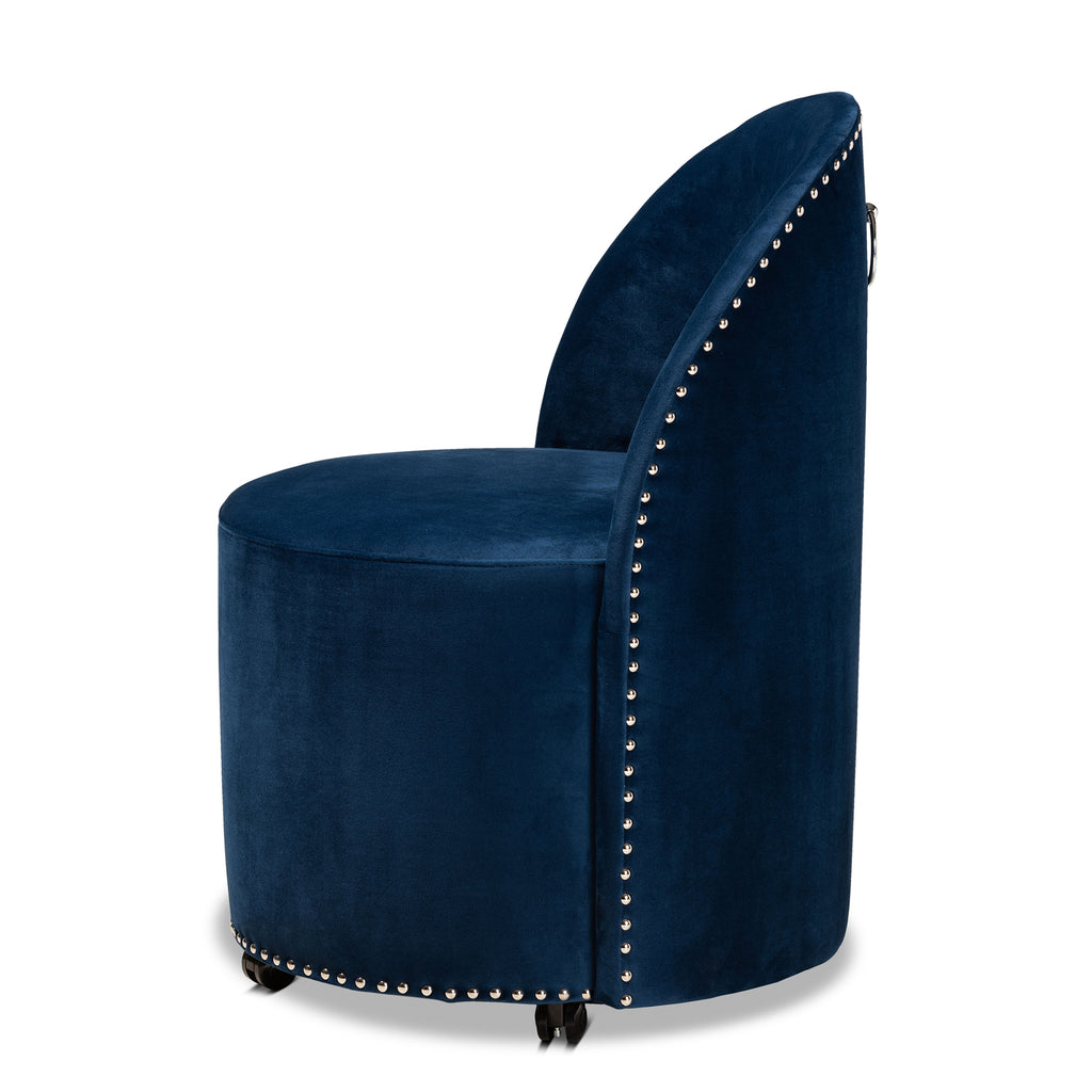Navy Blue Bucket Chair L4373