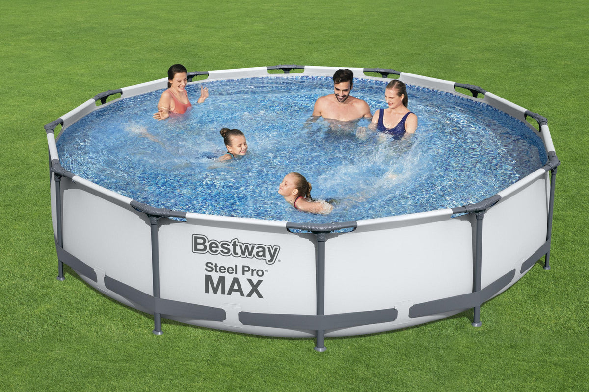 12-Foot by 30-inch Round Frame Swimming Pool Set U495
