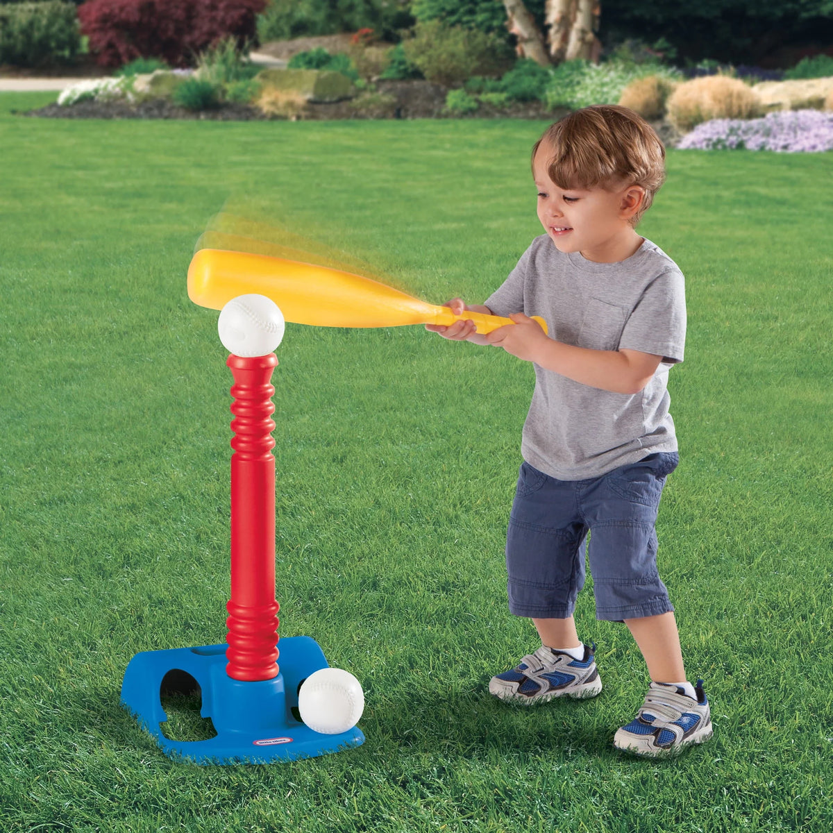 Kids T-Ball Set with Bat and 2 Balls Y604459