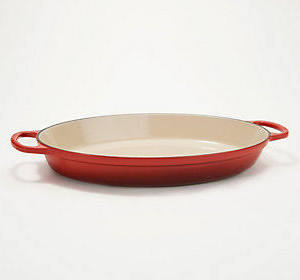 Flame Cast-Iron 3-qt Oval Baker A647
