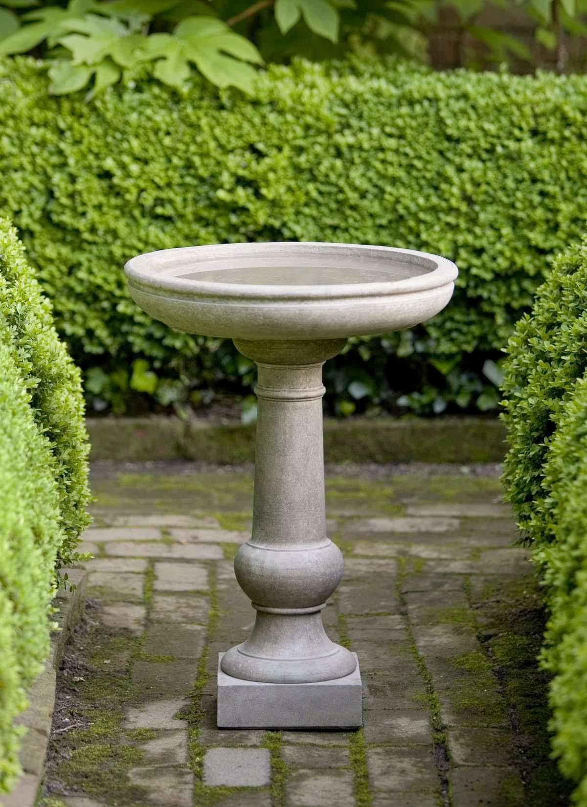 Grey Stone Tea Table Birdbath R99180