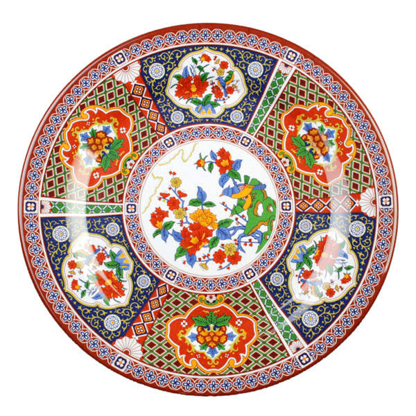 14 1/8x22 Round Melamine Plate - 12/Pack Z742584