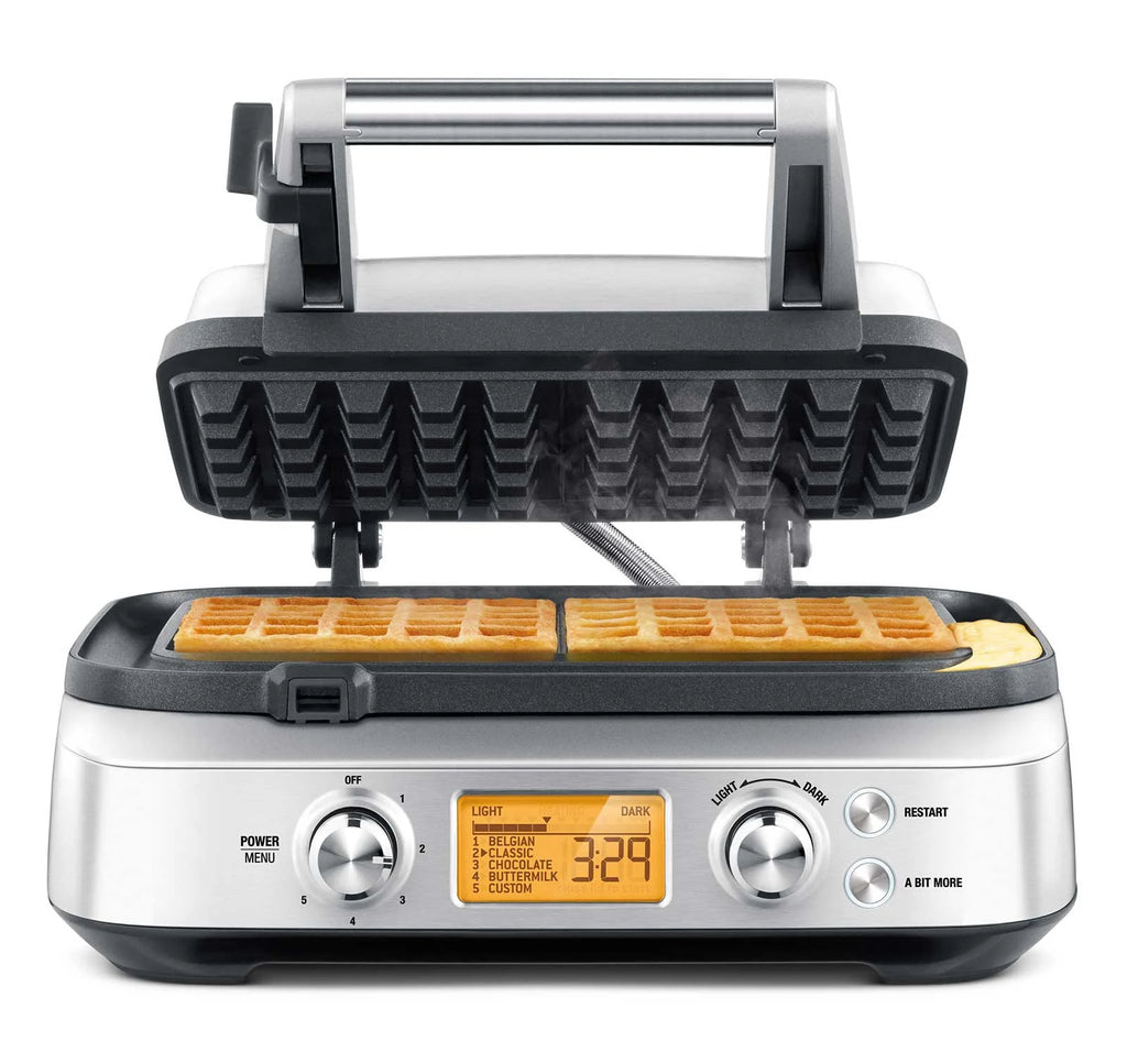 Brushed Stainless Steel 2 Slice Waffle Maker F5007