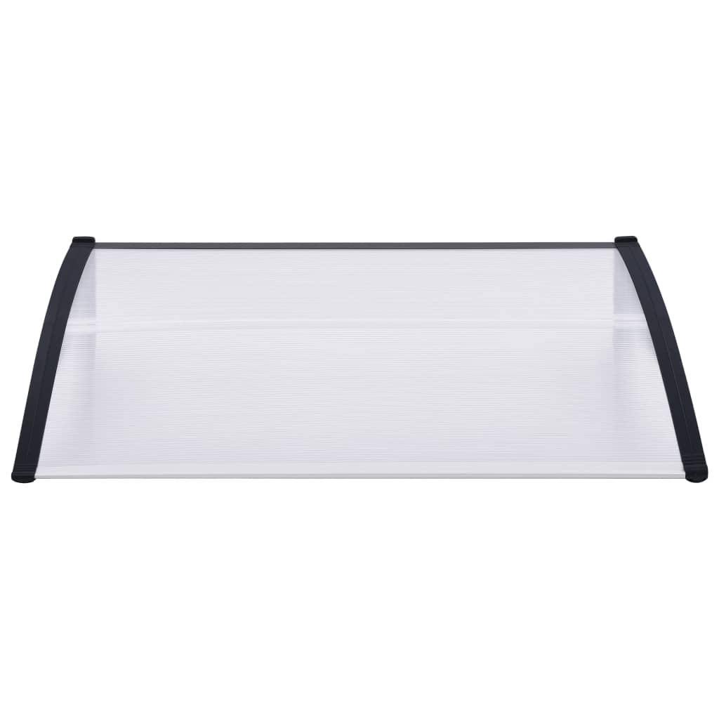 Black Transparent Door Canopy 59x22x31.5x22 PC J95738