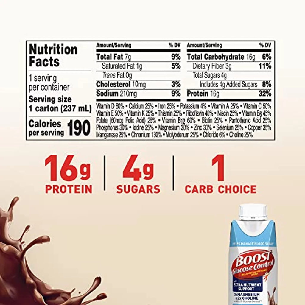 Rich Chocolate Nutritional Drink, 8 Fl Oz, Pack of 24 P335839