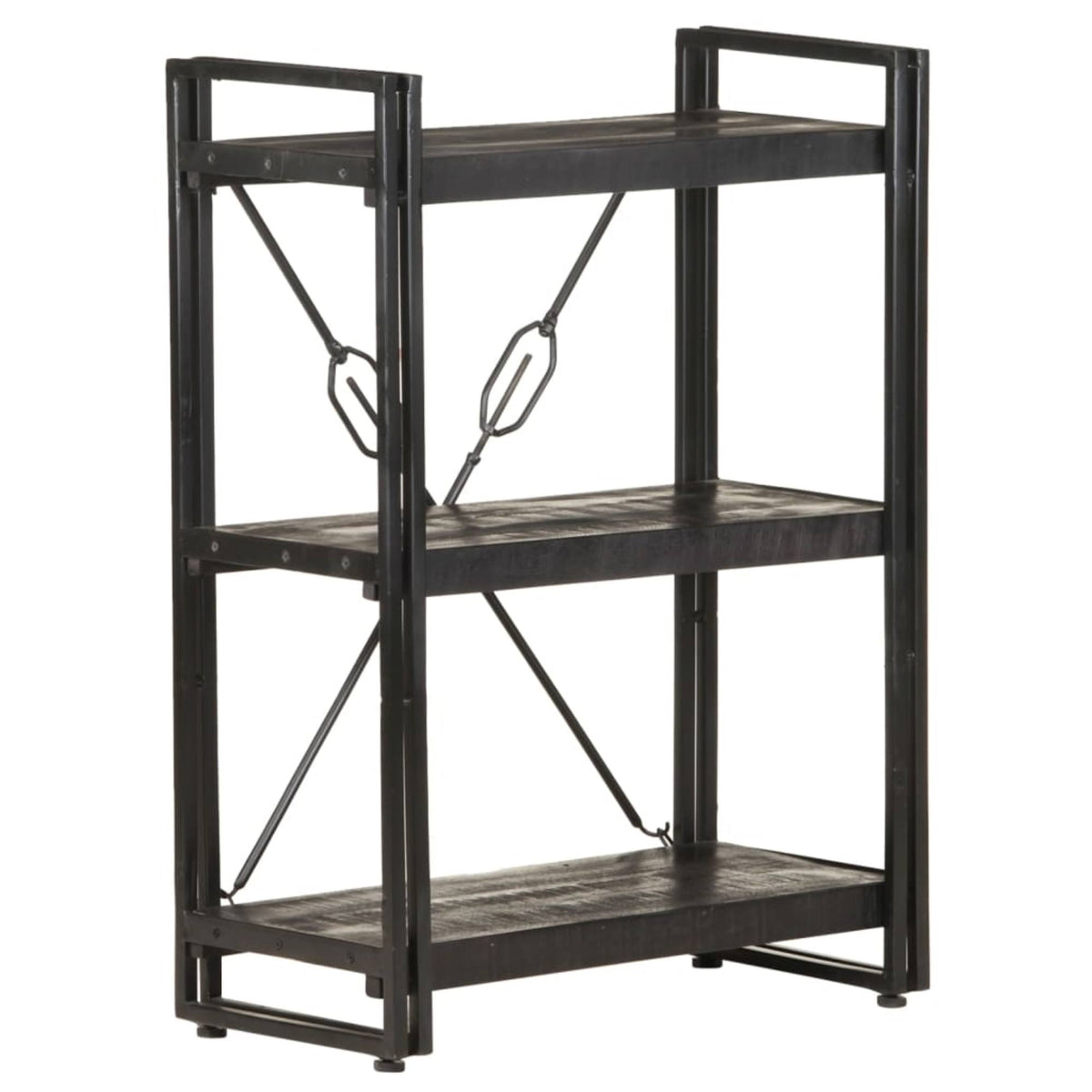 3-Tier Bookcase Solid Mango Wood Q553694