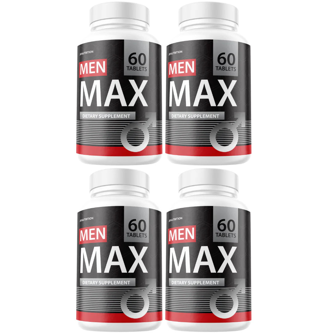 Men Max Enhancement Pills Performance & Drive 4 Bottles B9566