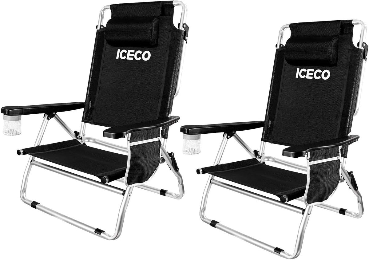 Folding Aluminum Camping Chair with Cup Holder F503659