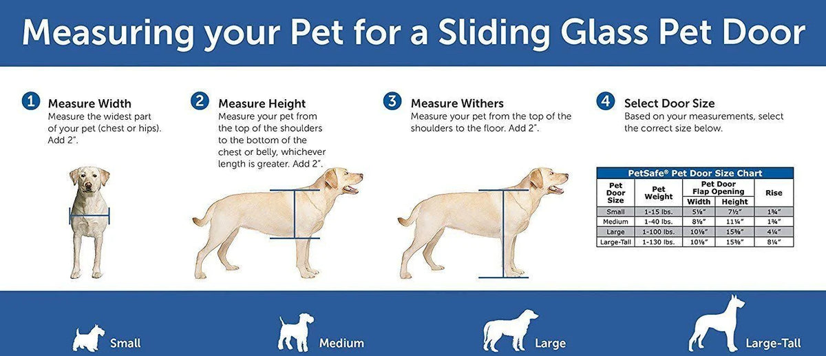 White Aluminum Frame Sliding Glass Pet Door Panel O213