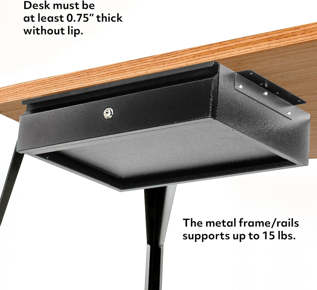 Steel Under Desk Drawer With Lock And Keys L222906