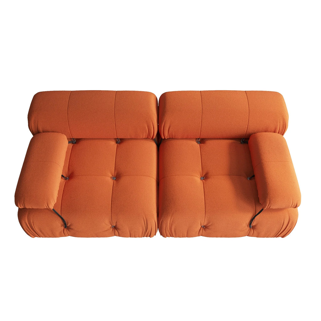 Orange Teddy Sectional Sofa C8372