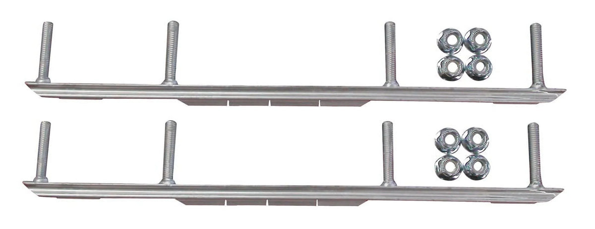 Red Razor Snowmobile Skis with 4.5" Shaper Bars Complete Kit I1929