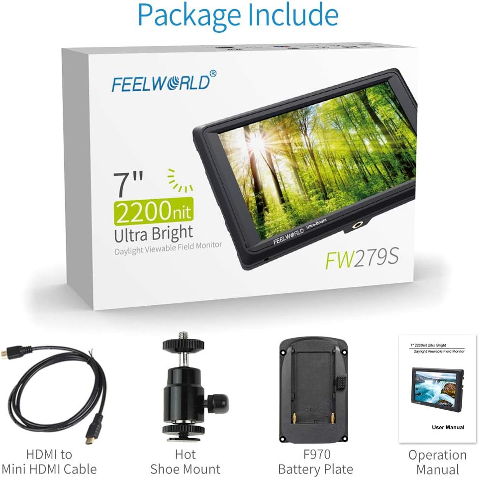 7 Inch 2200nit Full HD IPS Field Monitor F973