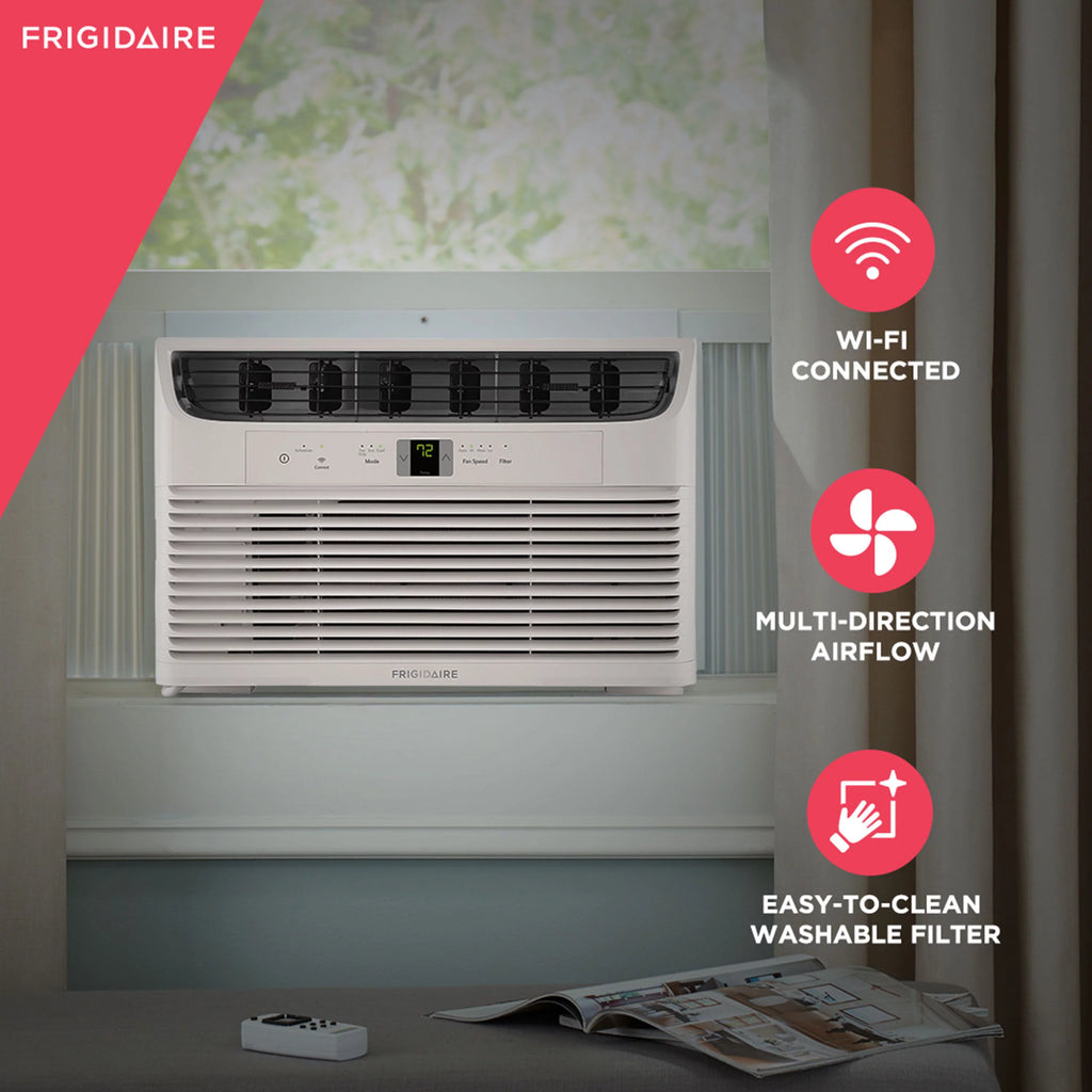 12,000 BTU 115-Volt Window Air Conditioner with Remote, White V75242