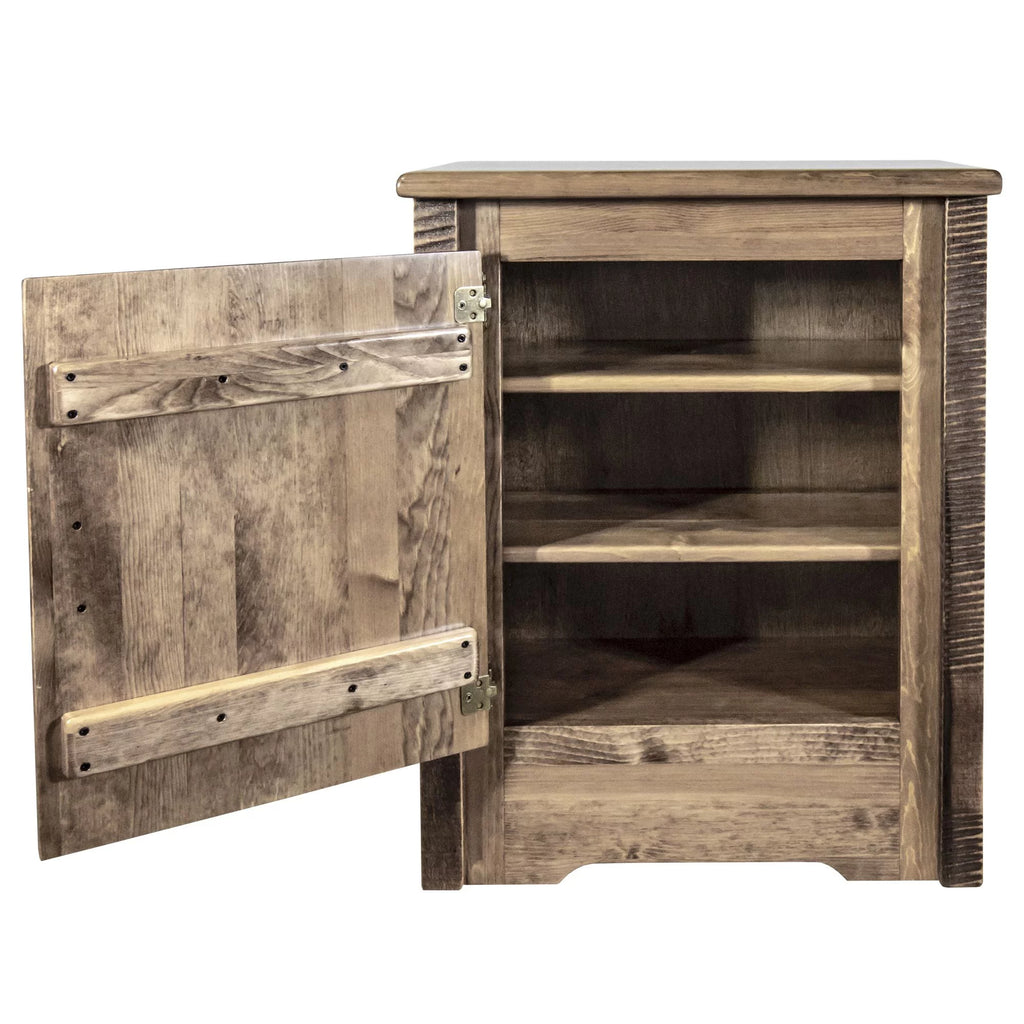 Accent Cabinet with Laser Engraved Wolf Design P569810