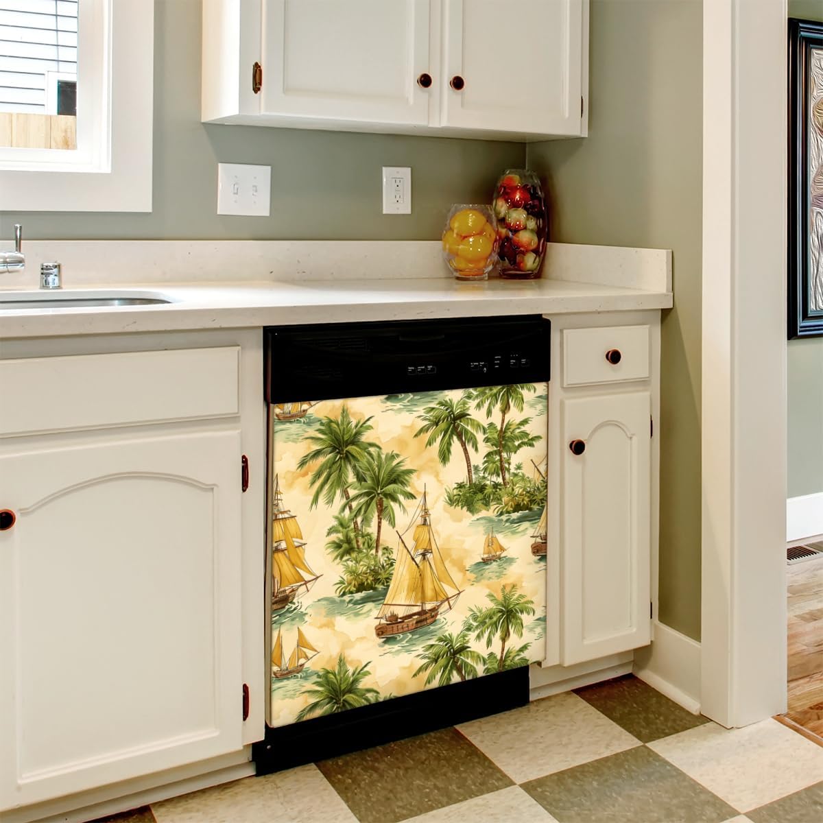 Magnetic Dishwasher Cover 23 x 26 Inches V525
