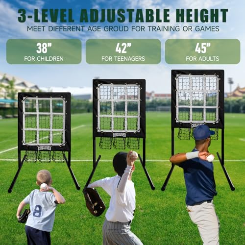 9 Hole Pitching Net with Strike Zone Y39097