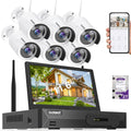 11.6" 8CH 3MP CCTV Security System with 6 IP66 Waterproof Cameras and 2TB HDD B43895