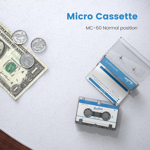 3 Pack Micro Cassette Tapes Blank for Recording MC-60 Minutes O89717