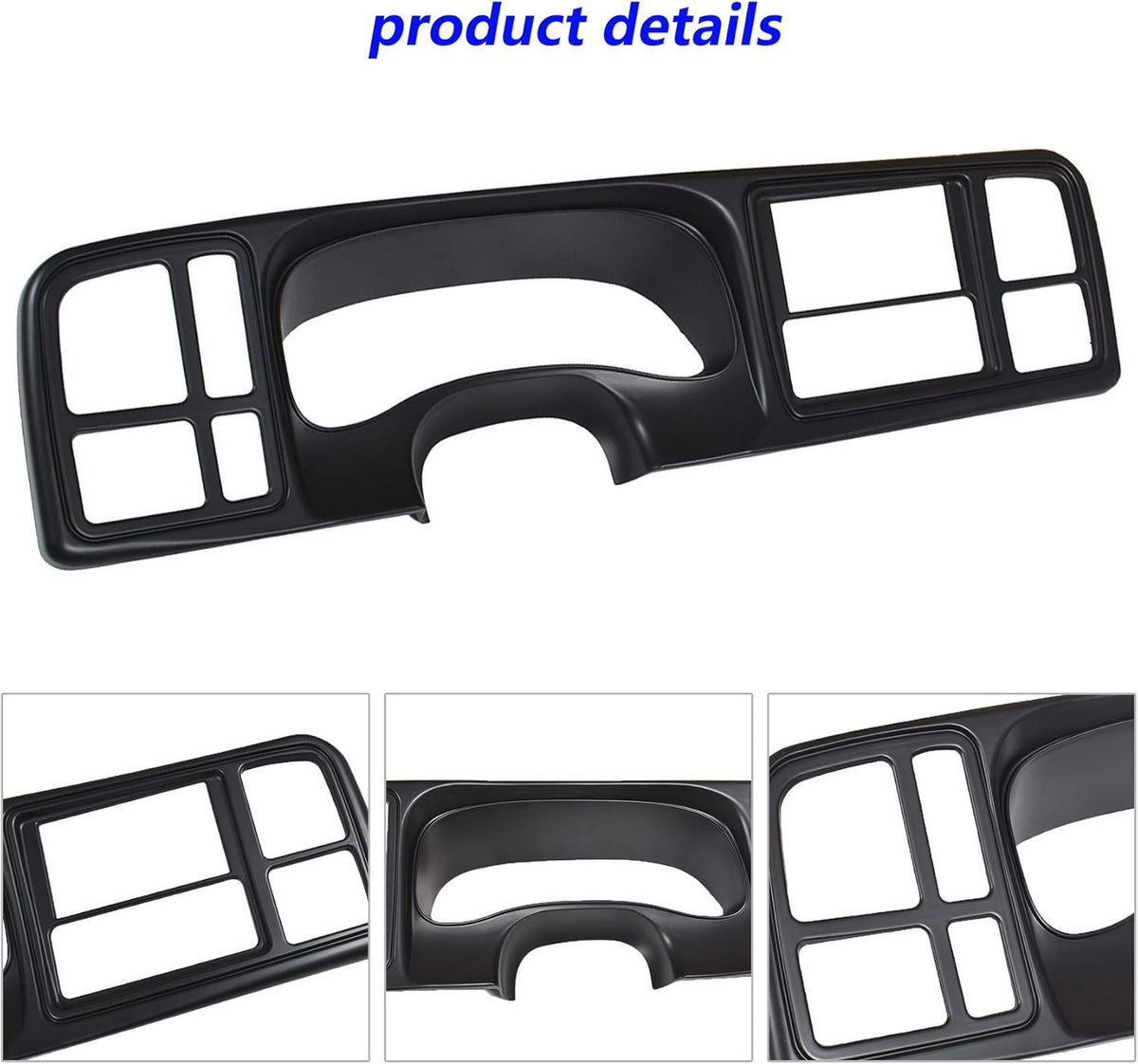Double Din Truck Dash Kit Matte Black L827261