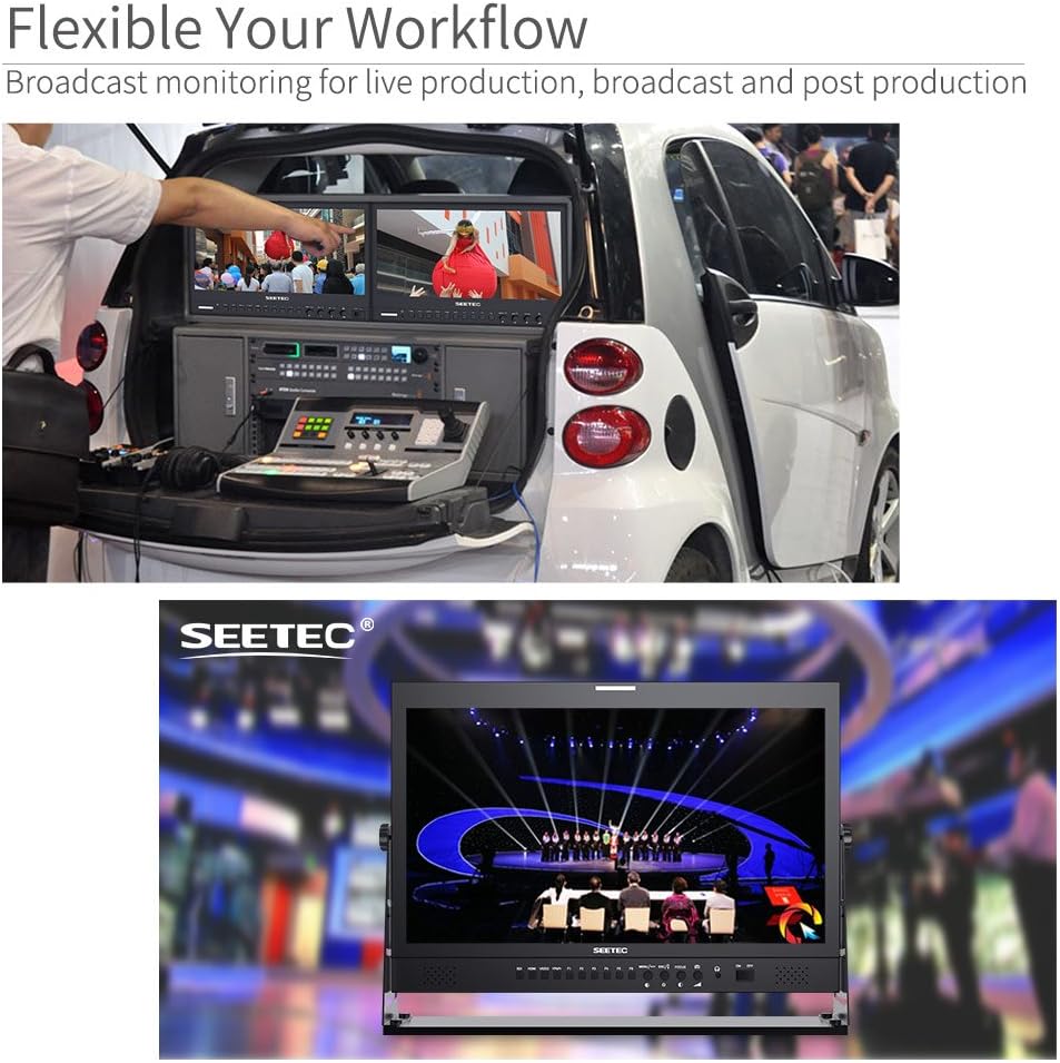 21.5 Inch Broadcast Production LCD Monitor 3G SDI 4K HDMI IPS Full HD J34632