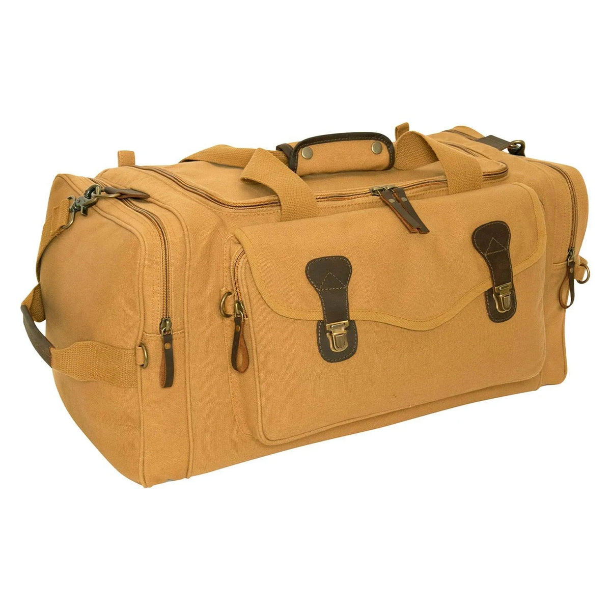 Coyote Brown Canvas Long Weekend Bag T52196