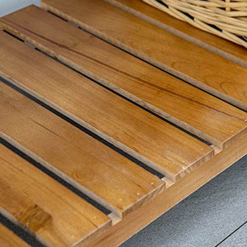 Brown Wooden Potting Bench Table with Shelves and Drawer E3282