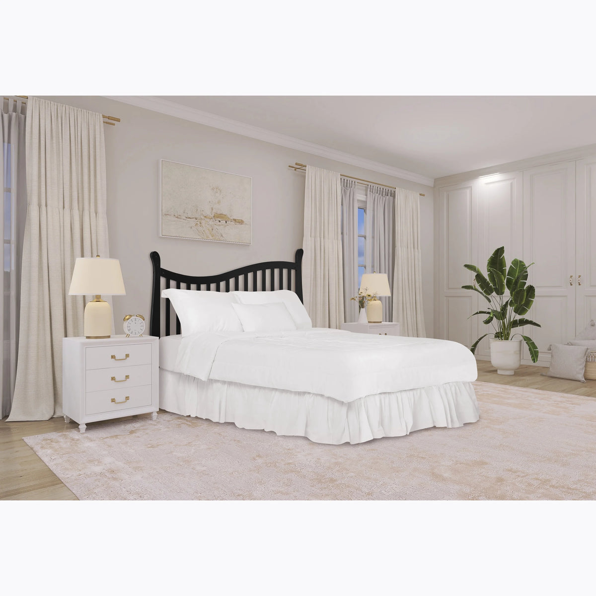 Black Convertible Crib R5547