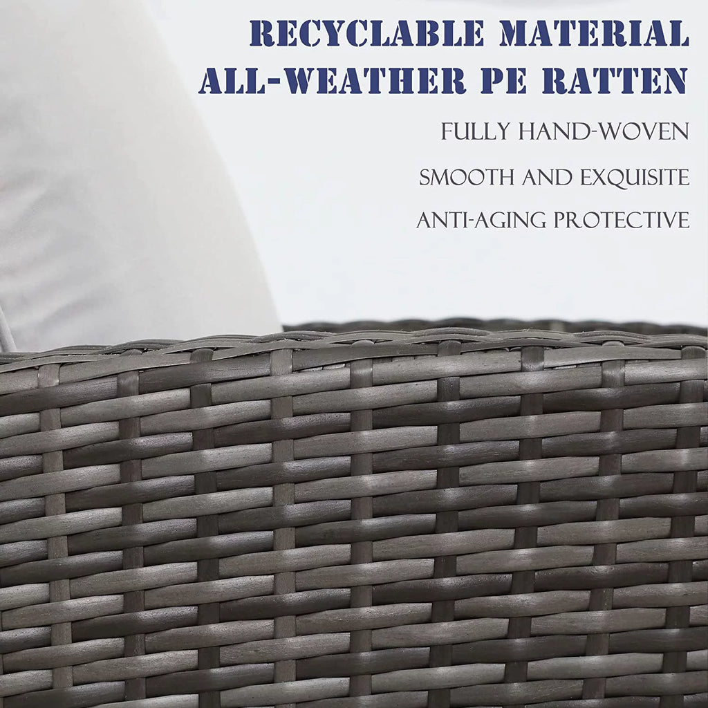 Gray Rattan Wicker Outdoor Patio Furniture Set B7181