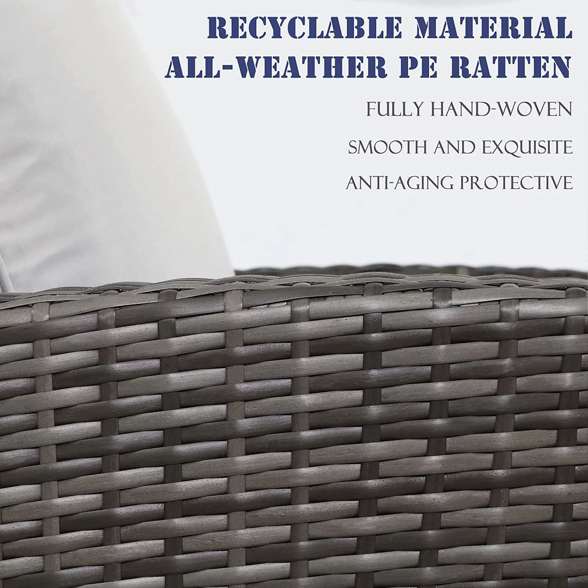Gray Rattan Wicker Outdoor Patio Furniture Set B7181