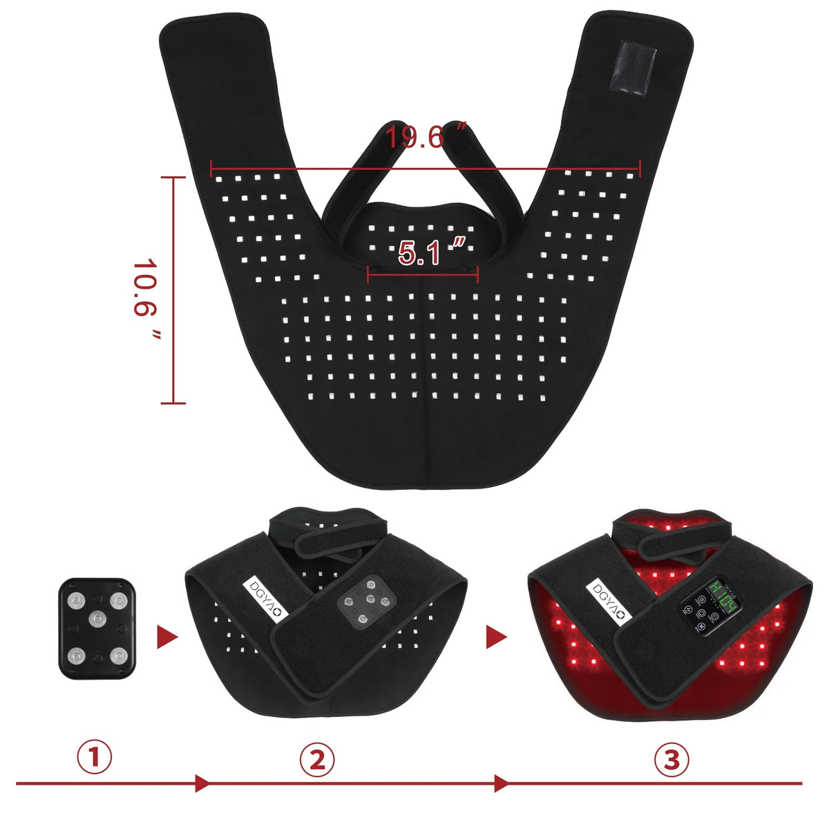Infrared Red Light Therapy Device with Power Bank O4711
